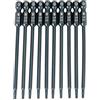 Hilitand 10pcs 100mm punte a cacciavite torx lunghe set acciaio legato 1/4 codolo esagonale T8 punte a cacciavite a stella magnetica di sicurezza
