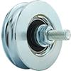 SCHARTEC Ruote scorrevoli per cancello scorrevole a U, per cancello da giardino, porta scorrevole (diametro 58 mm)