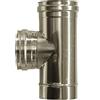 MBM Canna fumaria parete doppia coibentata inox raccordo t 90 dn 80/130