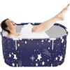Honhoha Vasca da bagno portatile e pieghevole, Vasca da bagno portatile addensata per doccia, Vasca da bagno pieghevole antiscivolo, vasca da bagno indipendente, per adulti, bambini, interni ed