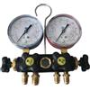 Wigam Gruppo manometrico a 4 vie con manometri Ø80 classe 1.0 a secco con vite di regolazione per R410A e R32 WIGAM