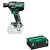 Hikoki Avvitatore a Impulsi 18V, 345Nm, Brushless, attacco quadro 1/2 IP56, solo corpo, Valigetta Stackable.
