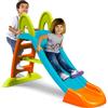 FEBER Scivolo Slide Plus con Acqua, Scivolo da Giardino, con Foro per il tubo dell'acqua, Scalette Antiscivolo, Multicolore, Resistente e Facile da Montare, per Bambini da 2 a 7 Anni
