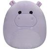 Squishmallows Hanna - Ippopotamo viola con ventre in velluto a coste, 19,1 cm