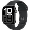 Apple Watch Series 10 GPS 42mm Alluminio Nero con Cinturino Sport - Smartwatch