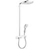 hansgrohe Raindance Select E Colonna doccia 230 3 tipi di getto con Showertablet Select 300, bianco/cromo, 27127400