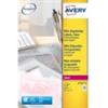 AVERY Etichette poliestere trasparenti lucide AVERY QuickPEEL™ 22x12,7 mm - 48 et/foglio - laser conf. 25 ff L7553-25