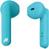 Music Hero Auricolari TWS Beat True Wireless Stereo con Microfono e Tasto Risposta/fine Chiamata, Custodia di Ricarica, Fino a 2.5 Ore di ascolto Musica, azzurro
