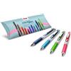 Pentel BL77 Energel XM roller gel scatto 0,7 mm 4 pz colori assortiti (rosa, blu scuro, turchese, verde chiaro)