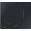Candy CTP64SC/E1 Piano cottura a induzione, funzionamento Mono Slider, 4 zone di cottura, timer, sicurezza bambini, senza cornice, vetro nero