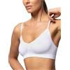 Pompea Reggiseno Senza Ferretto Invisibile, Brassiere Seamless in Morbida Microfibra con Spallina Stretta, Effetto Seconda Pelle