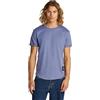 Calvin Klein Uomo T-Shirt Maniche Corte Badge Turn Up Sleeve in Cotone, Blu (Grisaille), M