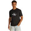 Calvin Klein Uomo T-Shirt Maniche Corte Monologo Shift Tee in Cotone, Bianco (Bright White), S