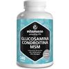 Vitamaze - amazing life Glucosamina Condroitina MSM 2.250 mg + Vitamina C, 240 Capsule, Glucosamine Complex de Dose Elevata, Integratore Alimentare Naturale senza Additivi non Necessari, Qualitá Tedesca - Vitamaze®…