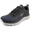 Skechers Track - Ripkent 232399-NVBK, Mens Sports Shoes, Navy, 44 EU