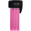 ABUS Lucchetto pieghevole Kids Bordo Lite Mini 6055C/60 SYMBOLS - per bicicletta con codice simbolo Livello di sicurezza 7 60 cm Rosa