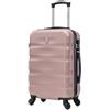 CELIMS - Valigia Bagaglio a Mano Oro Rosa Approvata da Oltre 100 Compagnie Aeree | Ultra Leggera e Rigida | Trolley Bagaglio a Mano 55x40x20 | Valigia Cabina