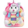 PERLETTI Zainetto Bambina con Peluche Unicorno Kawaii - Zaino Bimba Bimbo Morbido Pupazzo Estraibile - Mini Zaino Regalo Bambino 3 4 5 6 Anni Spallacci Regolabili - Dimensioni 27x21x9cm (Zainetto)