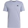 adidas Uomo Train Essentials Feelready Training Tee, Silver Violet/Black, XL