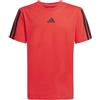 adidas ESSENTIALS T-SHIRT, T-shirt Unisex - Bambini, pure ruby/black,