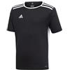Adidas ENTRADA 18 JSYY, T-Shirt Ragazzo, Nero Bianco, 10 Anni