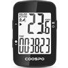 COOSPO BC26 Ciclocomputer GPS Senza Fili Contachilometri Bici Wireless Bluetooth con Display da 2,3 pollici Retroilluminazione Automatica IP67 Impermeabile