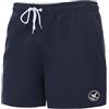 Ladeheid Costume Uomo Mare Classico Lunghezza con Taschino, Medium Drawstring, Fodera Rete, Costumi da Bagno, Boxer per la Spiaggia, la Piscina e Il Surf LA40-128 (Blu Marino, 4XL)