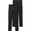 Name It Nkfvivian 2P Legging L Noos, Leggings Bambine e ragazze, Blu (Dark Sapphire/Pack:PACKED WITH BLACK), 146-152