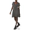 Amazon Essentials Vestito Incrociato (Taglie Forti Disponibili) Donna, Blu Marino Stampa Animalier, XL