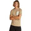 Calvin Klein Uomo T-Shirt Maniche Corte Serif Box Graphic Tee in Cotone, Beige (Tree House), XXL