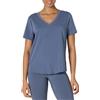 Amazon Essentials T-shirt Leggera Sportiva Tecnica per Yoga in Morbido Cotone, a Maniche Corte con Scollo a V, Vestibilità Comoda Donna, Grigio Ardesia, XXL