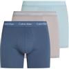 Calvin Klein Uomo Pantaloncini Boxer Confezione da 3 Boxer Brief Elasticizzati, Multicolore (Ash, Vintage Indigo, Sterling Blue), S