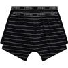 JP 1880 Mid-Pants FLEXNAMIC, Oeko-Tex, 2er-Pack, Unterhose Boxer a Pantaloncino, Schwarz, XXXXL Uomo