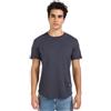 Calvin Klein T-Shirt Maniche Corte Uomo Badge Turn Up Sleeve Scollo Rotondo, Blu (India Ink), XXS