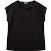 United Colors of Benetton Blusa 52M9DQ0BI Camicia, Bianco, M Donna