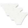 Calvin Klein Slip Bikini Modellanti Donna Confezione da 3 Cotone Elasticizzato, Bianco (White/White/White), XL