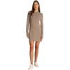 Calvin Klein Donna Abito in Maglia Smooth Yarn Lunghezza al Ginocchio, Beige (Taupe Gray), M