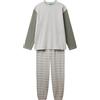 United Colors of Benetton Pig(Maglia+Pant) 30964P02U Set di Pigiama, Grigio, L Uomo