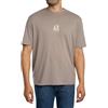 Armani Exchange Icon Project, Embroidered Logo T-Shirt, Legno, XL Uomo