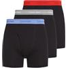 Calvin Klein Uomo Slip Boxer Confezione da 3 con Fascia con Logo, Multicolore (B- Glacier, Gr Heather, Molten WBS), S