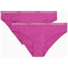 EMPORIO ARMANI 2-Pack Brief Slip, Bouganville/Bouganvi, M Donna