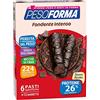 Pesoforma Barrette Fondente Intenso, Pasto sostitutivo proteico, Barrette per il controllo del peso, Barrette proteiche per restare in forma, Solo 224 calorie, 12x31g