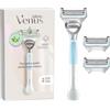 Gillette Venus, Rasoio per Peli e Pelle Della Zona Intima + 2 Confezione di Lamette di Ricambio, Rasoio Parti Intime Donna, Lamette Donna Gillette Venus Ricariche
