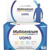 Multicentrum Uomo Integratore Alimentare Multivitaminico Completo, con Vitamina D, B6, C, Contro Stanchezza e Affaticamento, Per Uomini, 60 Compresse