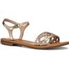 Geox D Sozy S A, Sandalo Scorrevole Donna, Lt Gold, 38 EU
