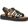 Geox D CAMALEI E, Sandalo Piatto Donna, Black, 37 EU