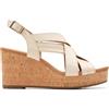 Clarks Sabina Sling, Sandali Donna, Cream Leather, 36 EU
