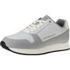 Calvin Klein Jeans Retro Runner Low Lth in SAT YM0YM00863, Sneaker da Corsa Uomo, Grigio (Oyster Mushroom/Formal Grey), 44.5 EU