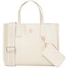 Tommy Hilfiger Donna Borsa Tote Bag Distinct Mini Piccola, Beige (Sugarcane), Taglia Unica