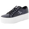 Calvin Klein Jeans Sneakers con Suola Preformata Donna Scarpe, Grigio (Black/Lavender Aura), 36 EU